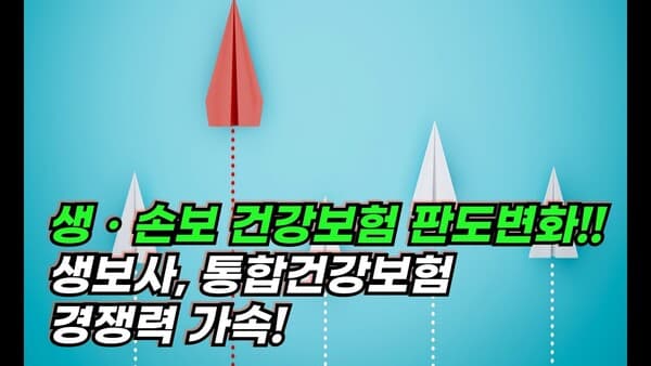 (영상+) 생ㆍ손보 건강보험 판도변화...생보사, 통합건강시장 추격속도 22% 빨라졌다
